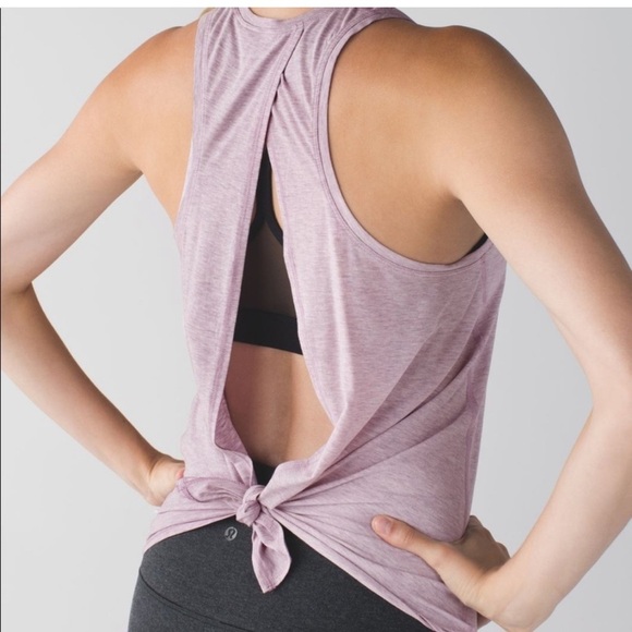 Lululemon all tied up tank light purple - Picture 2 of 6